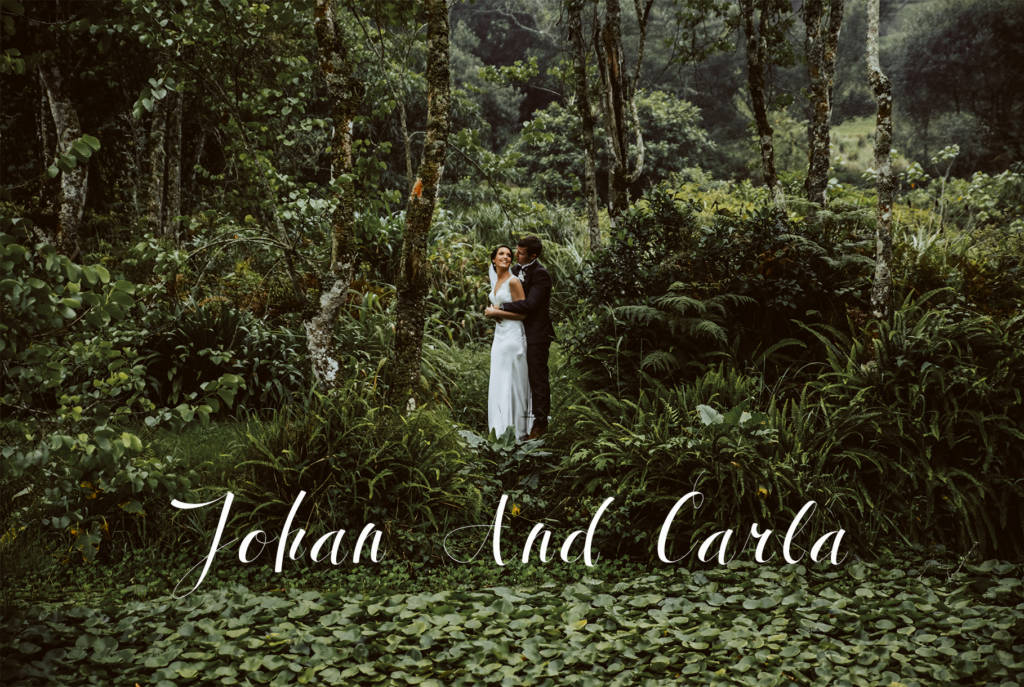 Intimate Talloula wedding, Johan and Carla