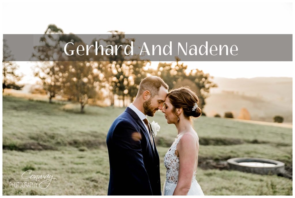 Gerhard and Nadene wedding at Corrie Lynne